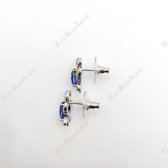 Turtle Colorful CZ Post Earrings New - Picture 5 of 6